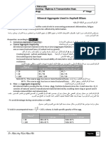 Lecture No.: Mineral Aggregate Used in Asphalt Mixes 7