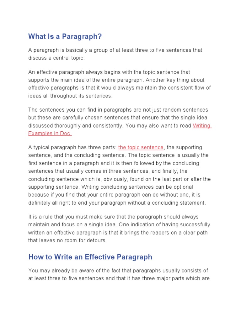 VC's Paragraph Arrangement | PDF | Paragraph | Sentence (Linguistics)