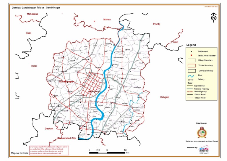 tourist map of gandhinagar