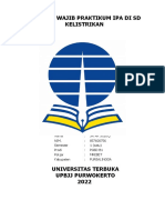 Laporan Wajib Praktikum Ipa Di SD Kelistrikan