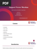 SUpport Vector Machine