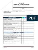 FT-SST-49 Inspecciones de Equipo Soldadura