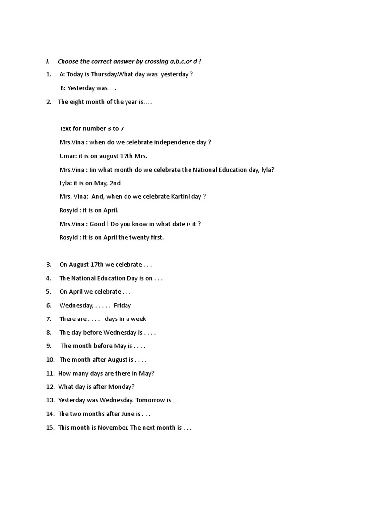 Exercise | PDF | Travel | Language Arts & Discipline