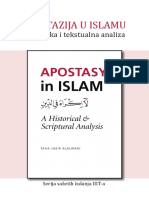 Apostazija U Islamu Historijska I Tekstualna Analiza Taha Dzabir El Alvani