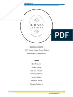 Business Plan Junior Hiraya Designs