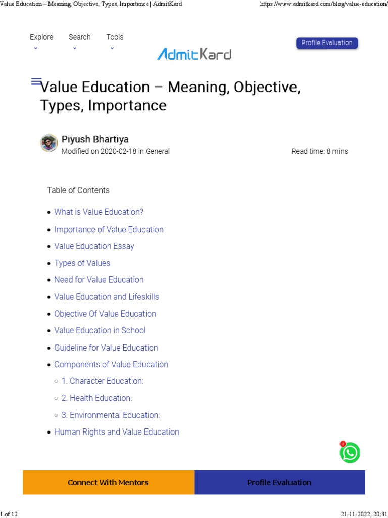 value-education-meaning-objective-types-importance-admitkard-pdf