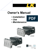 LK Pump Owner's Manual Installation, Use and Maintenance Guide