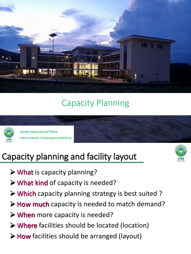 Capacity Planning | PDF | Market (Economics) | Business Process