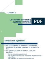 Le Système Informatique Et Le Système D'information: Chapitre 2