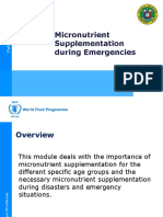 Module 5 Micronutrient Supplementation During Emergencies NiE PPT Revised - 5 June 2013