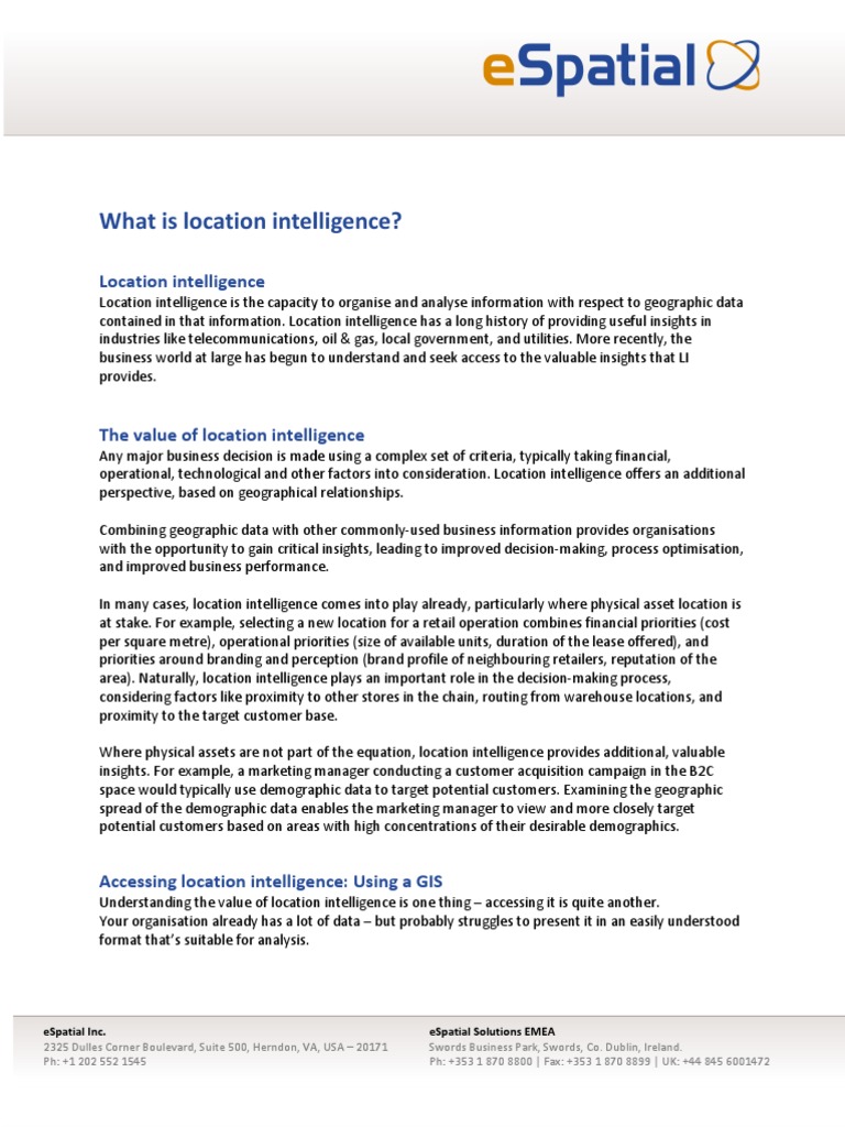 Dummy Report PDF Geographic Information System Retail