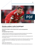 Dziuba Nobbar Ryska Landslaget - SVT Sport