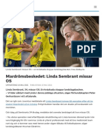 Mardrömsbeskedet: Linda Sembrant Missar OS - SVT Sport