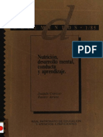 Nutrición, desarrollo mental y aprendizaje