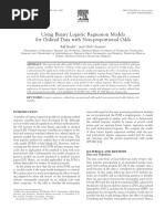 Using Binary Logistic Regression Models For Ordinary Data With Non-Proportional Odds