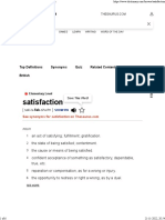 Satisfaction Definition & Meaning