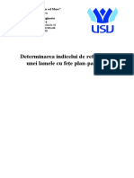 Determinarea Indicelui de Refractie