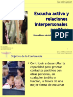 Escucha Activa y Relaciones Interpersonales Positivas