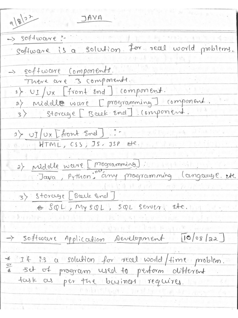 Java Notes | PDF