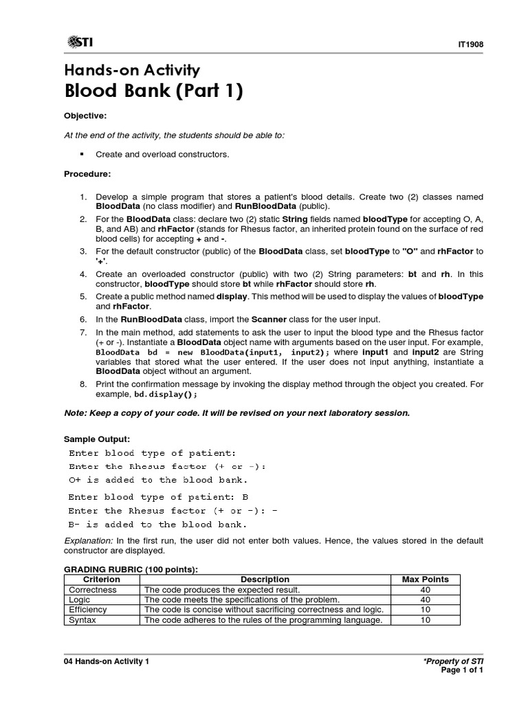 04 Hands-On Activity 1 | PDF