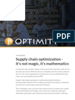 Optimity White Paper Supply Chain Optimization