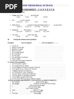 Grammar Tense Worksheet 1