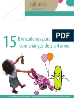 Livro 15 Brincadeiras para Crianças de 2 A 4 Anos 2022