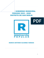 Plan de Gobierno San Borja 2023-2026