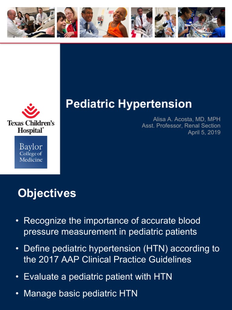 Pediatric Hypertension Final PDF Hypertension Blood Pressure