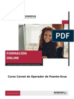 Curso Carnet Operador Puente Grua Online