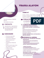 Copia de Curriculum Profesional Creativo Morado