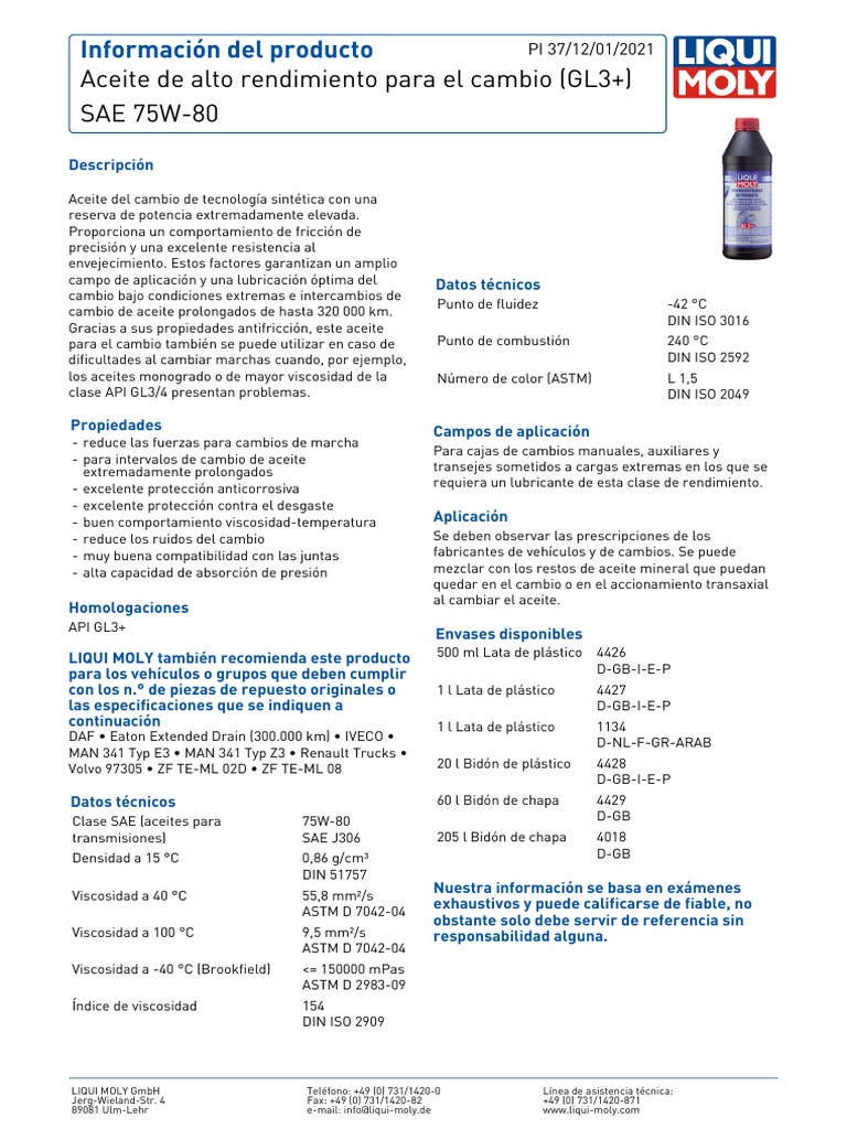Liqui Moly Sae75w8 PDF