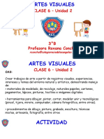 Clase On Line N°6 - Artes Visuales 3°B - Unidad 2 - 04.08