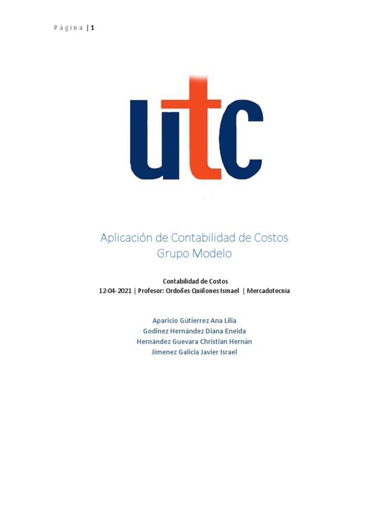 Contabilidad de Costos en Grupo Modelo | PDF