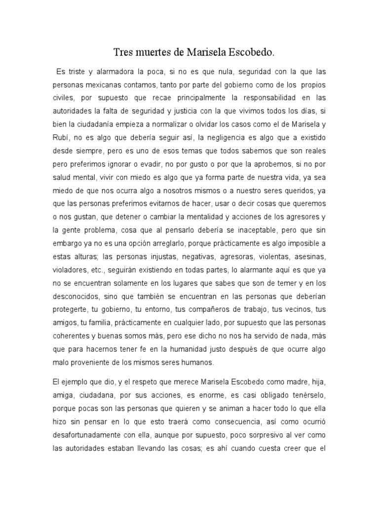 Tres Muertes de Marisela Escobedo PDF