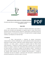 Edital Oficina Escola Latino-Americana e Caribenha de Estudos Gramscianos - Versión Final