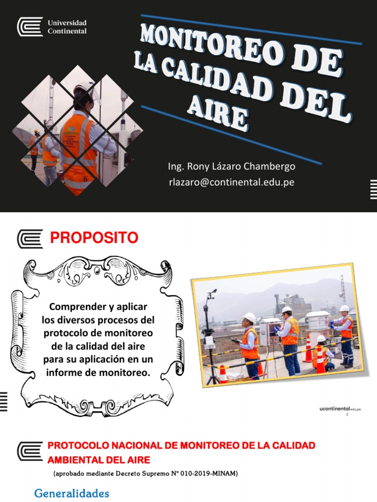 Protocolo Nacional de Monitoreo de La Calidad Del Aire | PDF ...