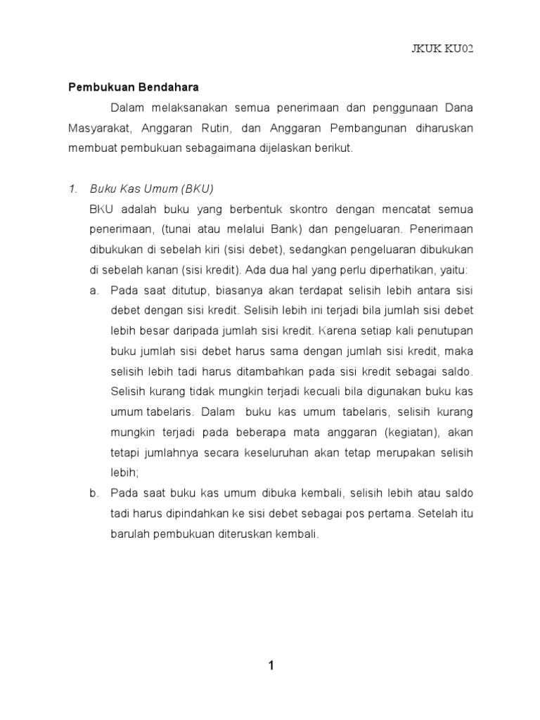 3. CONTOH pembukuan bendahara