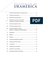 Documento Institucional Técnicas de Comunicación, Expresiòn y Capacitacion en La Extensión Rural