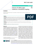 Women's Experiences of Safety Apps For Sexualized Violence: A Narrative Scoping Review