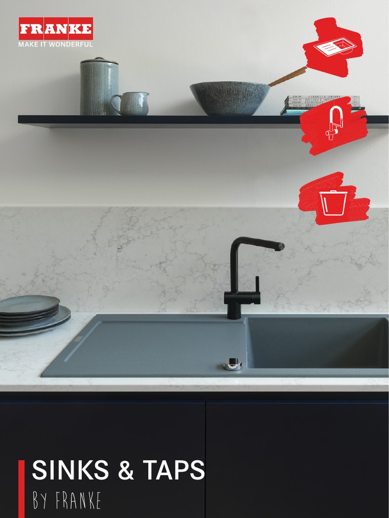 Franke Impact Granite Double Bowl Sink With Drainer Selection www