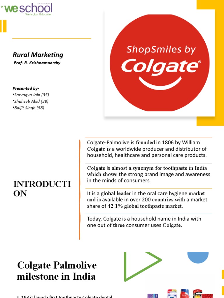 Colgate's Rural Marketing Strategies | PDF | Health Care | Health Sciences