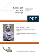 Rimski Car Vespazijan I Njegova Dinastija