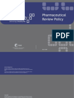 Pharmaceutical Review Policy