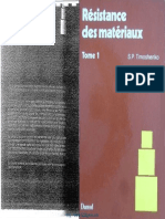 RDM Résistance Des Matériaux - Tome 1 - S.P Timoshenko