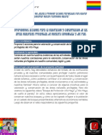 Proponemos Acciones para La Valoración y Conservación de Las Áreas Naturales Protegidas de Nuestra Comunidad y Del País