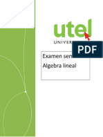 Examen Semana 1 Algebra Lineal