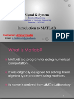 Ch1 - Introduction To MATLAB