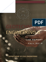 Geotechnical Engineering Lab Report