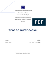 Tipos de Investigación - Seminario Inv